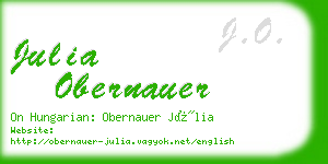 julia obernauer business card